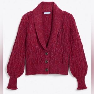 Draper James Marled Tuxedo Cardigan